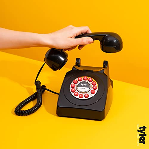 Teléfono De Línea Fija Estilo Retro Tyler, Aspecto De Disco