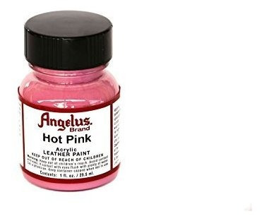 Angelus Acrylic Leather Paint - 1 Ounce, Hot Pink