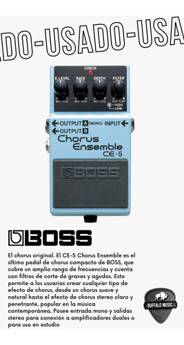 Pedal Guitarra Boss Ce-5 Chorus Ensemble Usado