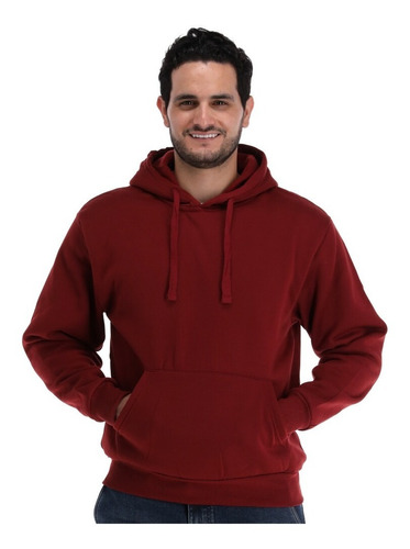 Sudadera Plus Tallas Extras Hombre Basica Ligera Con Gorro