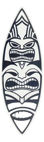 Máscara Tropical Hawaiana De Madera Con Diseño De Artesanías