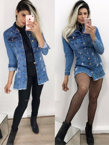 Imagem 5 de 9 de Max Jaqueta Jeans Feminina Cln