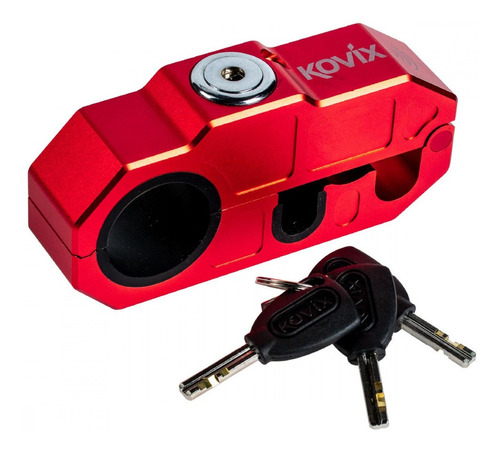 Candado Manillar Para Moto Kovix Con Alarma 120db Khl-r 10mm