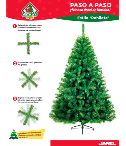 Imagen 4 de 4 de Arbol Pino Navidad Artificial Frondoso Royal Canada 2.50m