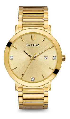 Reloj de pulsera Bulova Diamonds, para hombre color