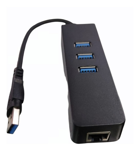 Hub Convertidor De Red Ethernet Rj45 Con 3 Puertos Usb 3.0