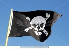 Bandera Pirata Jolly Roger  Medida Oficial 90cm X 150cm