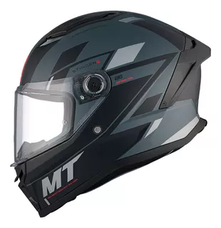 Casco Moto Integral Mt Stinger 2 Zivze C2 Gris Mate