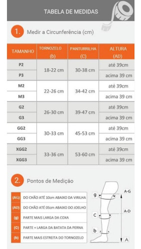 Meia 3/4 Algodão Super 282ad 20-30 Sigvaris Fechada Preta M3