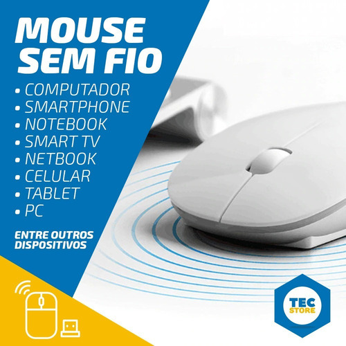 Mouse Sem Fio Wireless Usb Pc Notebook Super Precisão Optica