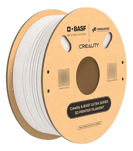 Filamento Ultra Pla Creality P/ Impress de Basf, 3D, blanco, 1 kg