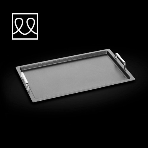 Imagen 2 de 3 de Plancha Doble Lisa Apta Inducción 55x33 Cm Amt Alemana