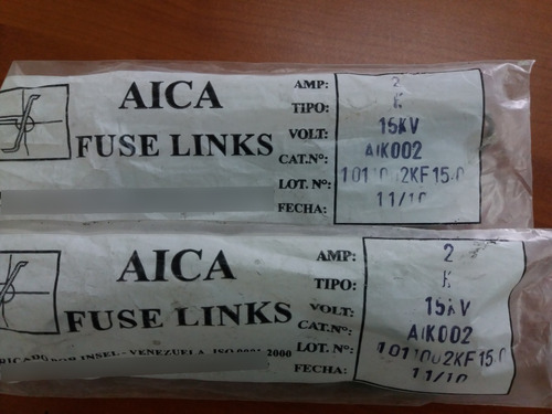 Fusible Tipo K Tensión 15kv Corriente 2 Amperios