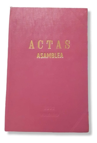 Libro De Actas Asamblea Vulcano T/d 2 Manos 3302