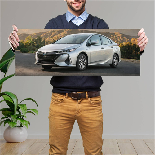 Cuadro 30x80cm Auto 2017 Toyota Prius Prime Plug 151