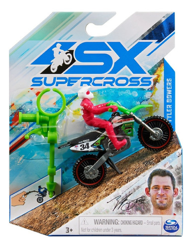 Brinquedo Miniatura Motocross Sunny 34 Tyler Bowers 2640