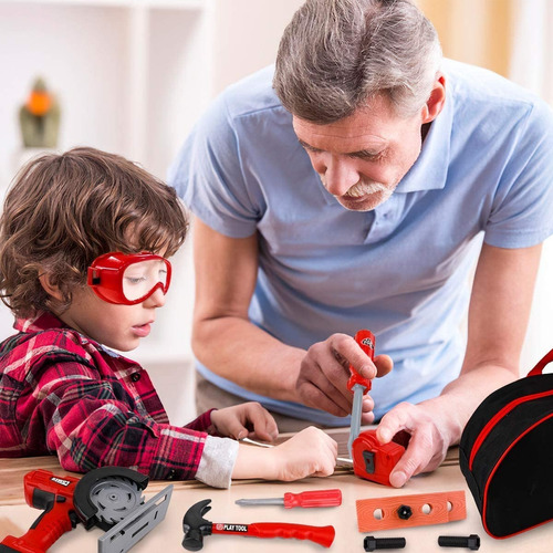 Set Herramientas De Para Niños 29 Piezas Bolsa Aprendizaje