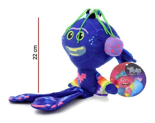 Imagen 3 de 4 de Trollex Trolls De Peluche Original 22 Cm. Phi Phi Toys