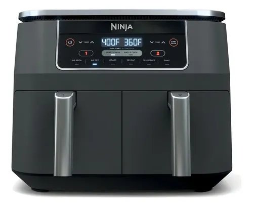Ninja - Fritadeira dupla 6 em 1 com tecnologia Dualzone - Cor cin...
