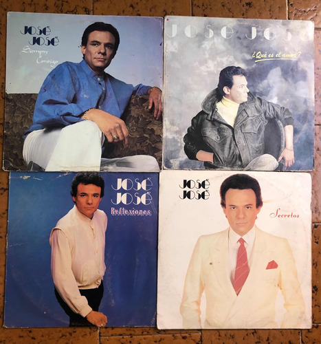 José Jose 4 Lp Secretos, Reflexiones, Que Es El Amor Vinilos