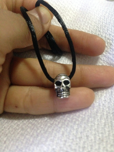 Dije Medallón Cráneo Plata Calavera Chico Skull Detallada