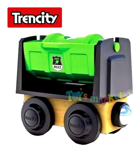 Trencity Vagon De Carga Container Magnético Tren De Madera