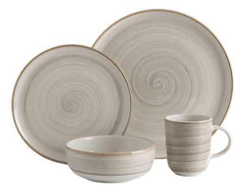 Juego De Vajilla Corona X 16 Piezas De Ceramica