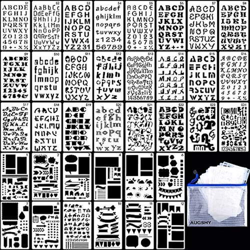 Plantillas Para Dibujo Técnico De Letras Y Números