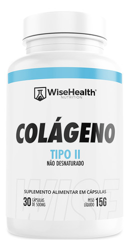 Colágeno Tipo 2 40mg (30 Caps) - Wisehealth