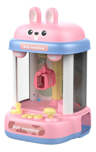 Máquina De Garras Pequeñas Para Niños, 8 Muñecas Rosa