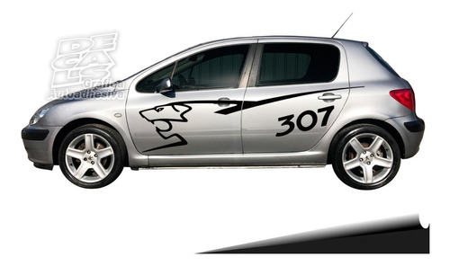 Calco Decoracion Peugeot 307 Rally Precio Por Lado