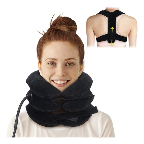 Dispositivo Tracción Cervical Soporte Inflable Ajustable
