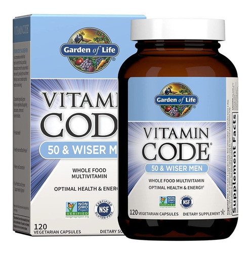 Garden Of Life | Vitamin Code | Men 50 Multivit | 120 Caps
