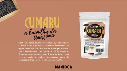 Semente De Cumaru Manioca Fava Tonka Baunilha Brasileira 20g