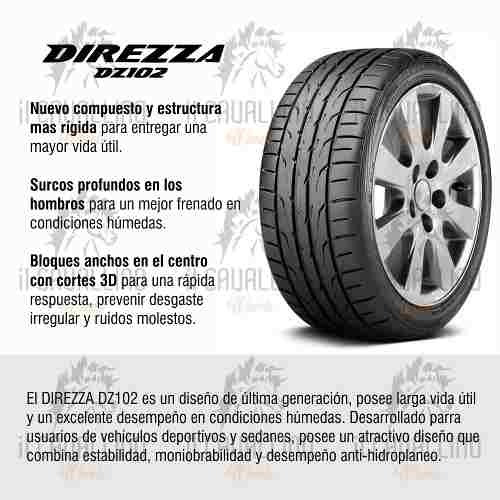Kit 2 Neumaticos Dunlop Direzza Dz102 205 45 R16 Cavallino
