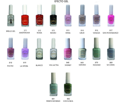 Esmalte Para Uñas Efecto Gel Xiu Xantia 10ml - Gel Frio