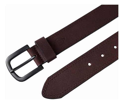 Dickies Cinturón De Cuero Informal Para Hombre, Marrón, 40