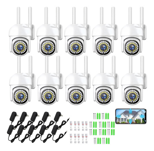 Foco Camara 360° Exterior/interior Power Adapter 360° Visión Blanco 10pz