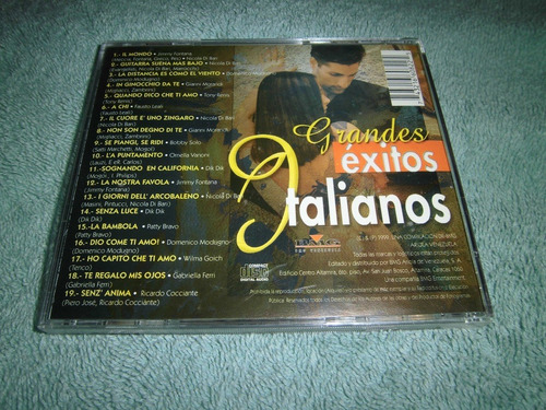 02 Cd's: Grandes Éxitos Italianos: Volumen 1 & Volumen 2 (Usado)