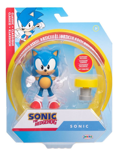 Sonic The Hedgehog Figura Sonic + Accesorio 10cm 