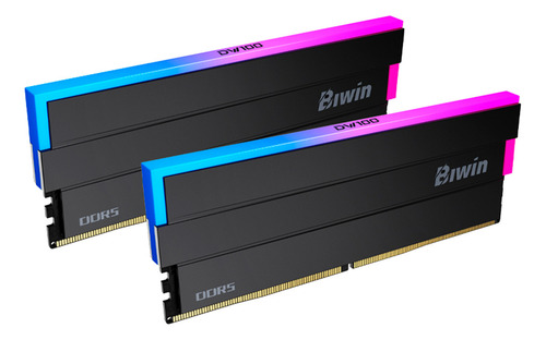 Memoria Ram Ddr5 32gb 7200mt/s Biwin Dw100 Rgb 2x16gb Negro