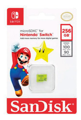 Tarjeta De Memoria Sandisk Micro Sd Nintendo Switch Uhs-i Ca