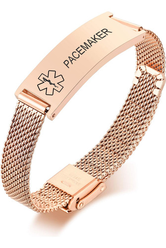 Pulsera Alerta Médica Vnox, Para Marcapasos: Diseño Unisex