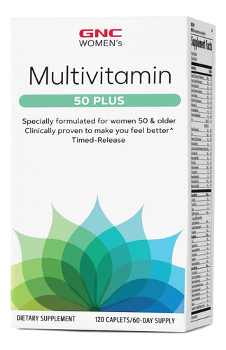 Multivitamínico 50 Plus Gnc Women's 120 Tabletas