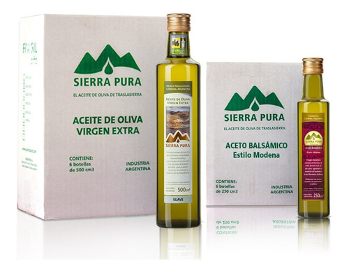 Caja Aceite Oliva Virgen Extra + Caja Aceto Balsámico Sp 