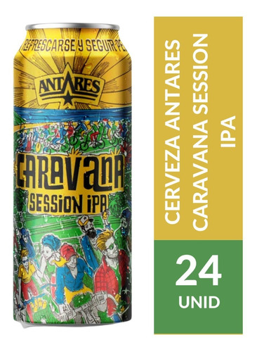 Cerveza Antares Caravana Session Ipa 473ml. Lata Pack X 24