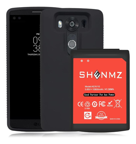 Batería Shenmz LG V10, 10800mah De Reemplazo De Iones De Lit