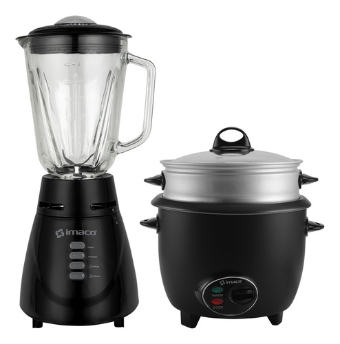 Combo Licuadora 1.5l V/v 2 Vel+olla Arrocera 1.2l Imaco