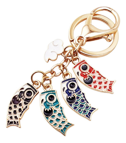 2 Llavero Con Colgante De Koi, Llavero Con Dijes, Llavero