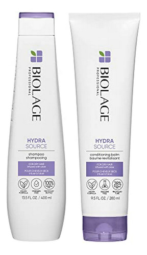 Juego De Champú Y Bálsamo Acondicionador Biolage Hydra Sourc